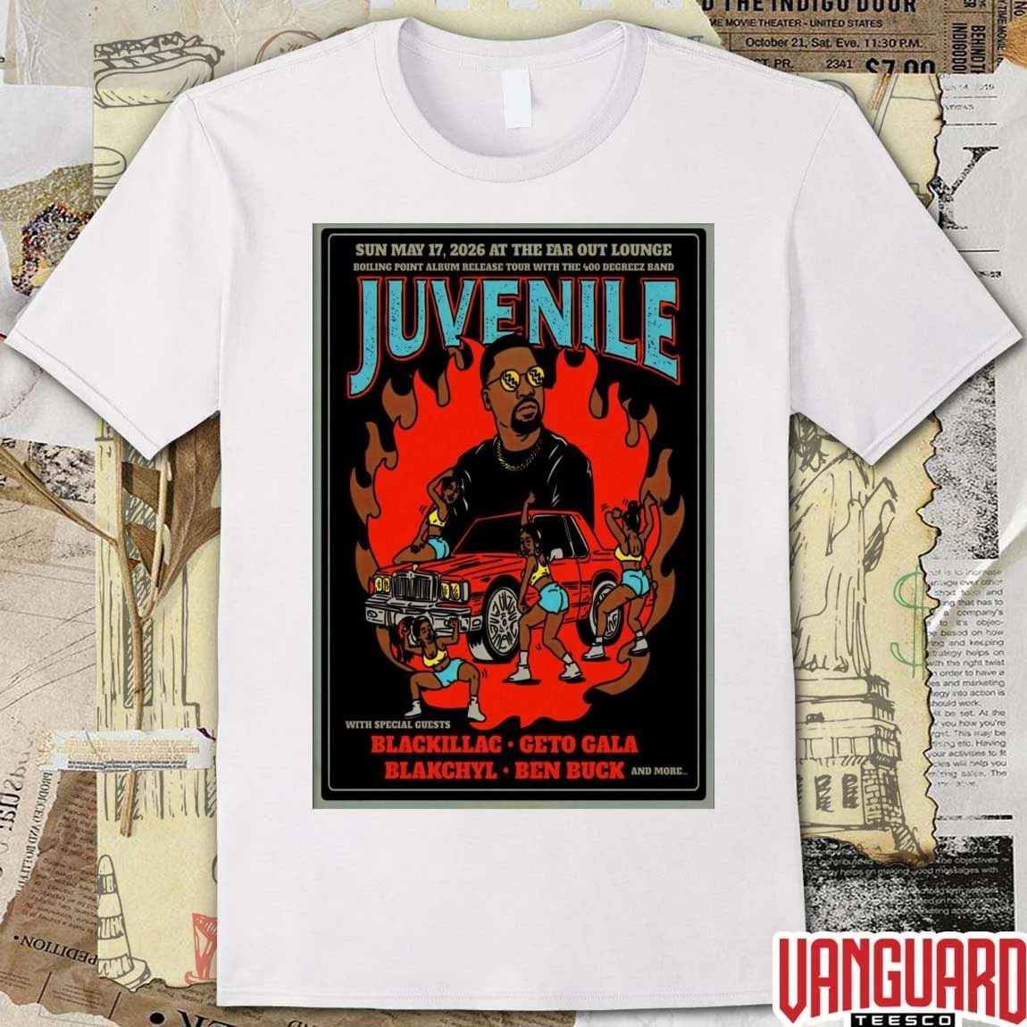 Juvenile At The Ear Out Lounge In Austin TX On May 17 2026 Poster t-shirt