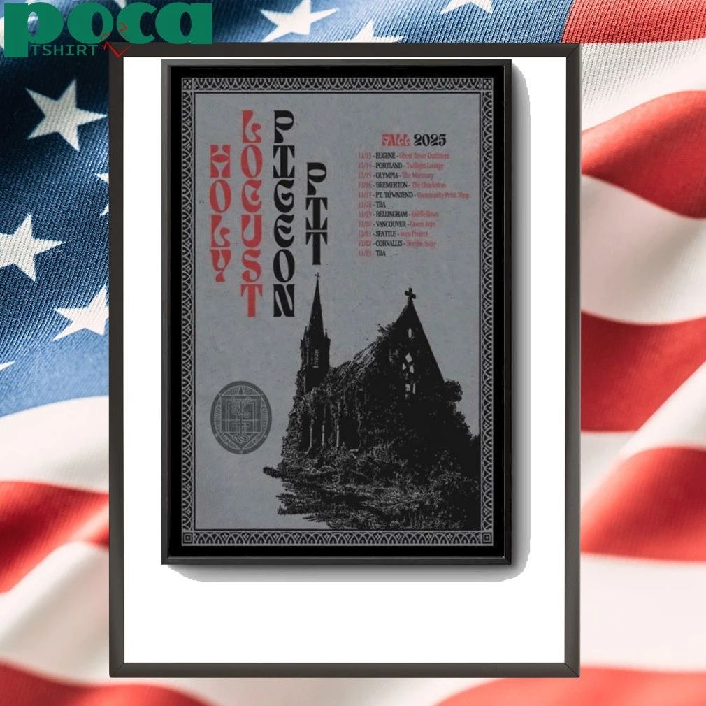 Pigeon Pit Fall Tour 2025 Poster shirt