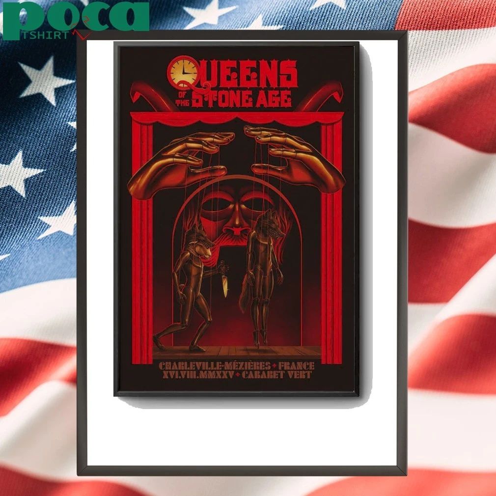 QOTSA Aug 16 2025 In Charleville-Mézières France Poster shirt