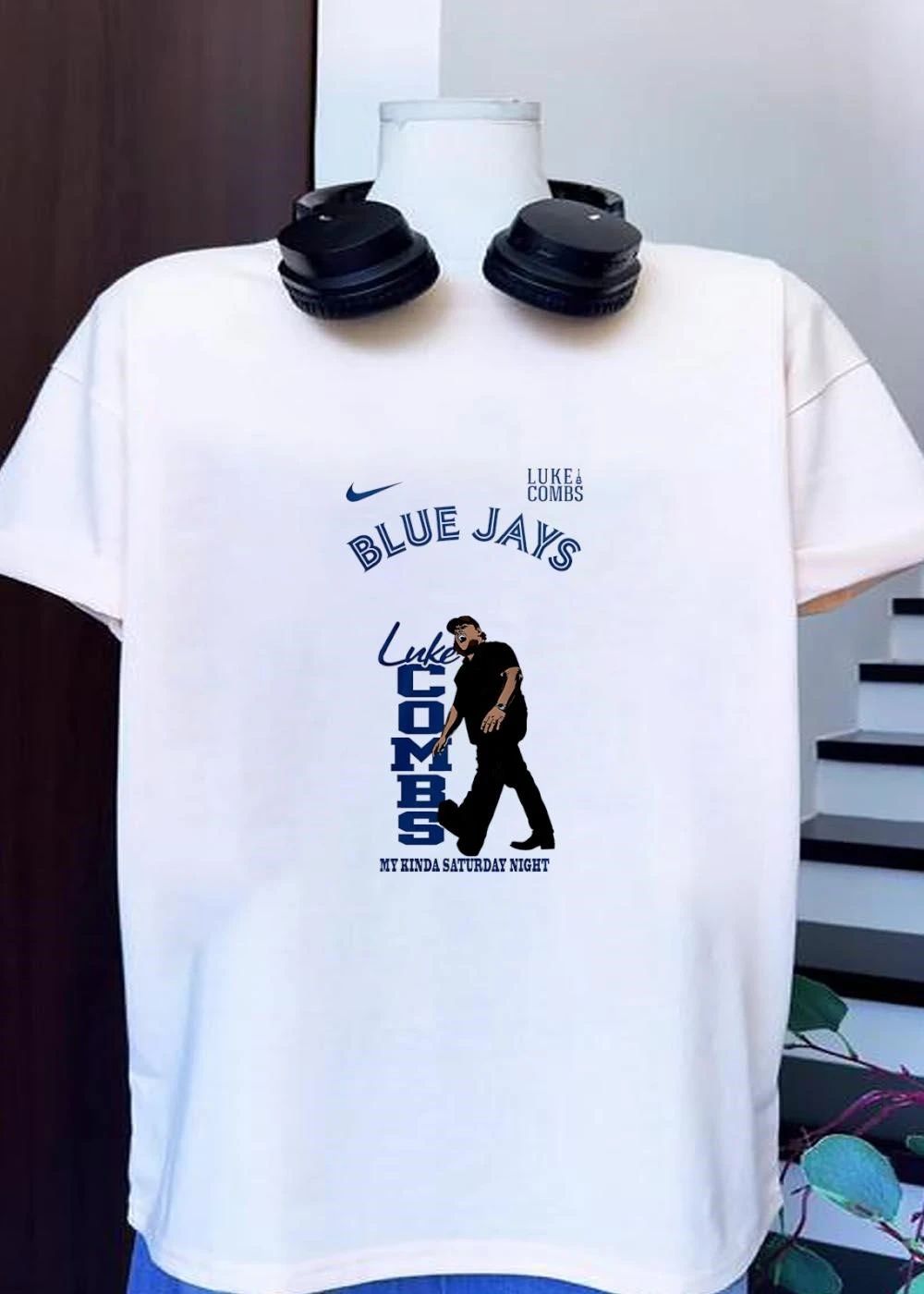 Luke Combs Blue Jays My Kinda Saturday Night Performance T-Shirt