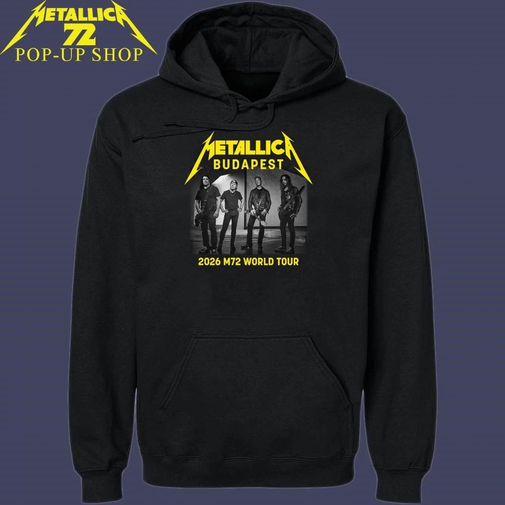 Metallica M72 Budapest, Hungary 2026 Band Members World Tour T-Shirt