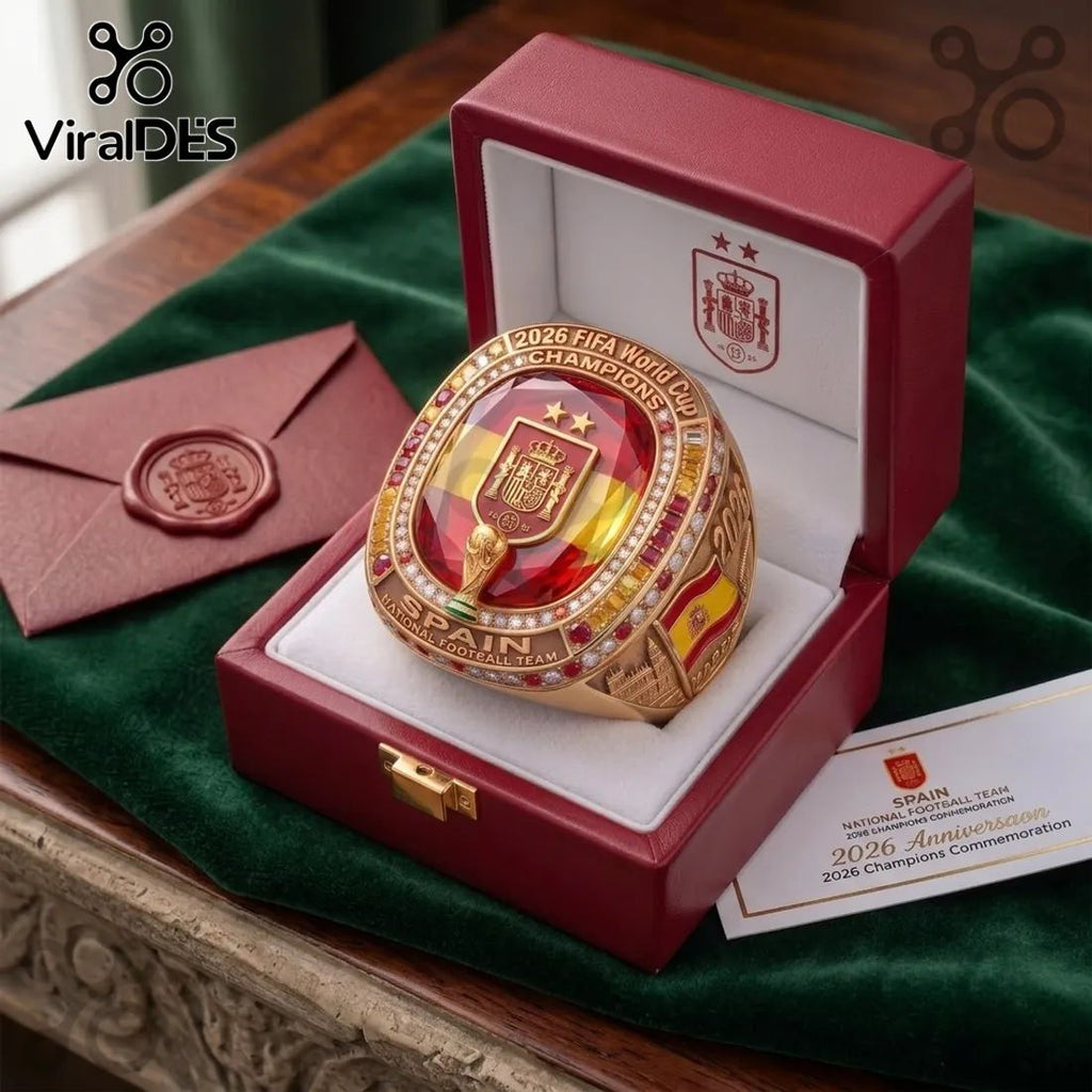 Spain 2026 World Cup Gold Championship Ring