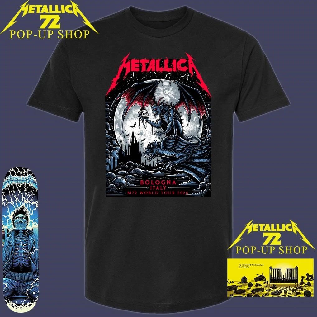 Metallica M72 Bologna World Tour 2026 Art by Keith Stanley T-Shirt