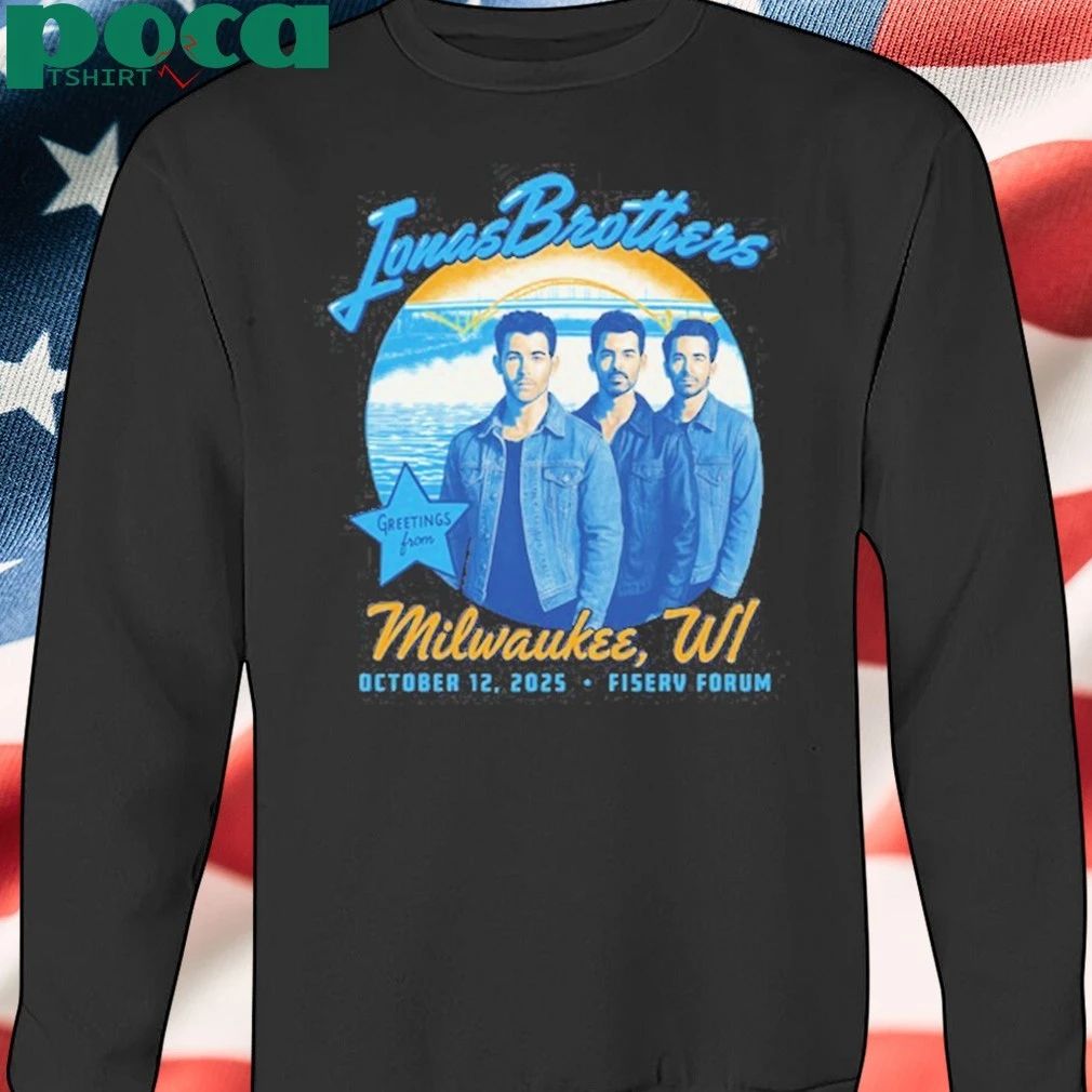 Milwaukee, WI Jonas Brothers Oct 12 2025 Fiserv Forum Shirt