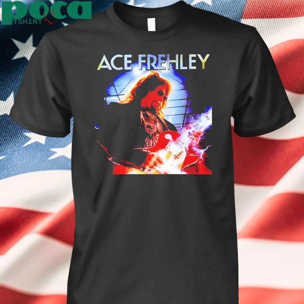 RIP Ace Frehley Memorial playing guitar T-Shirt