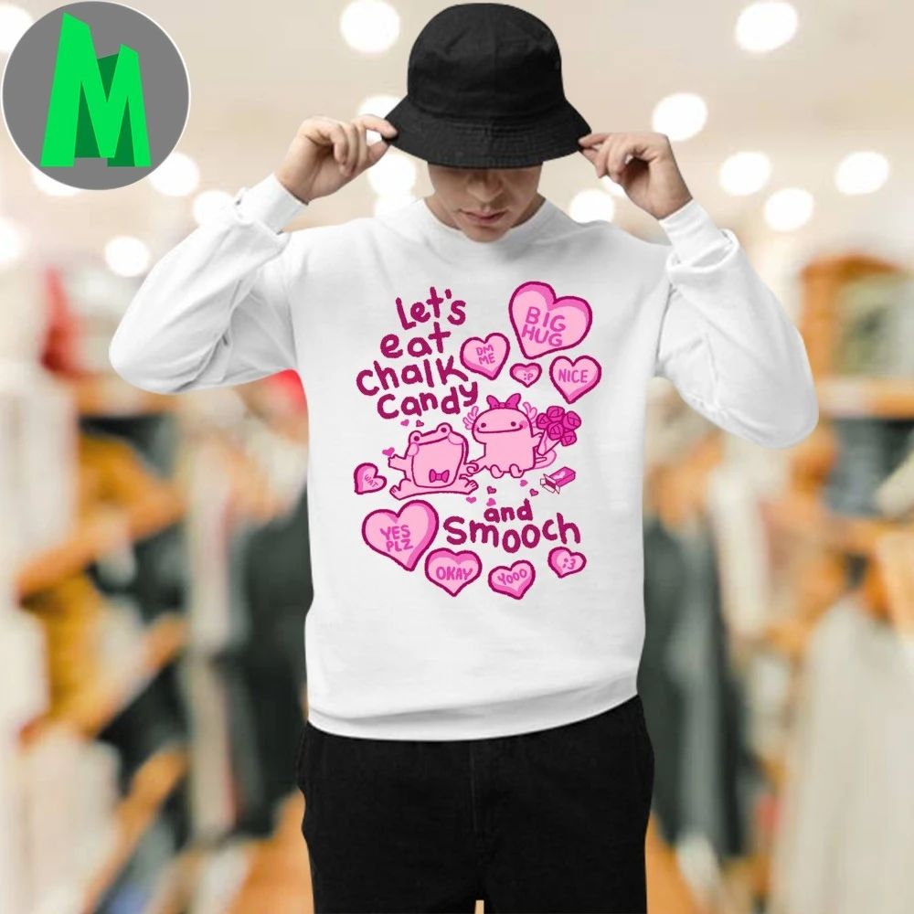 Sweet Talk & Eating Chalk Let’s eat Chalk Candy and Smooch Shirt