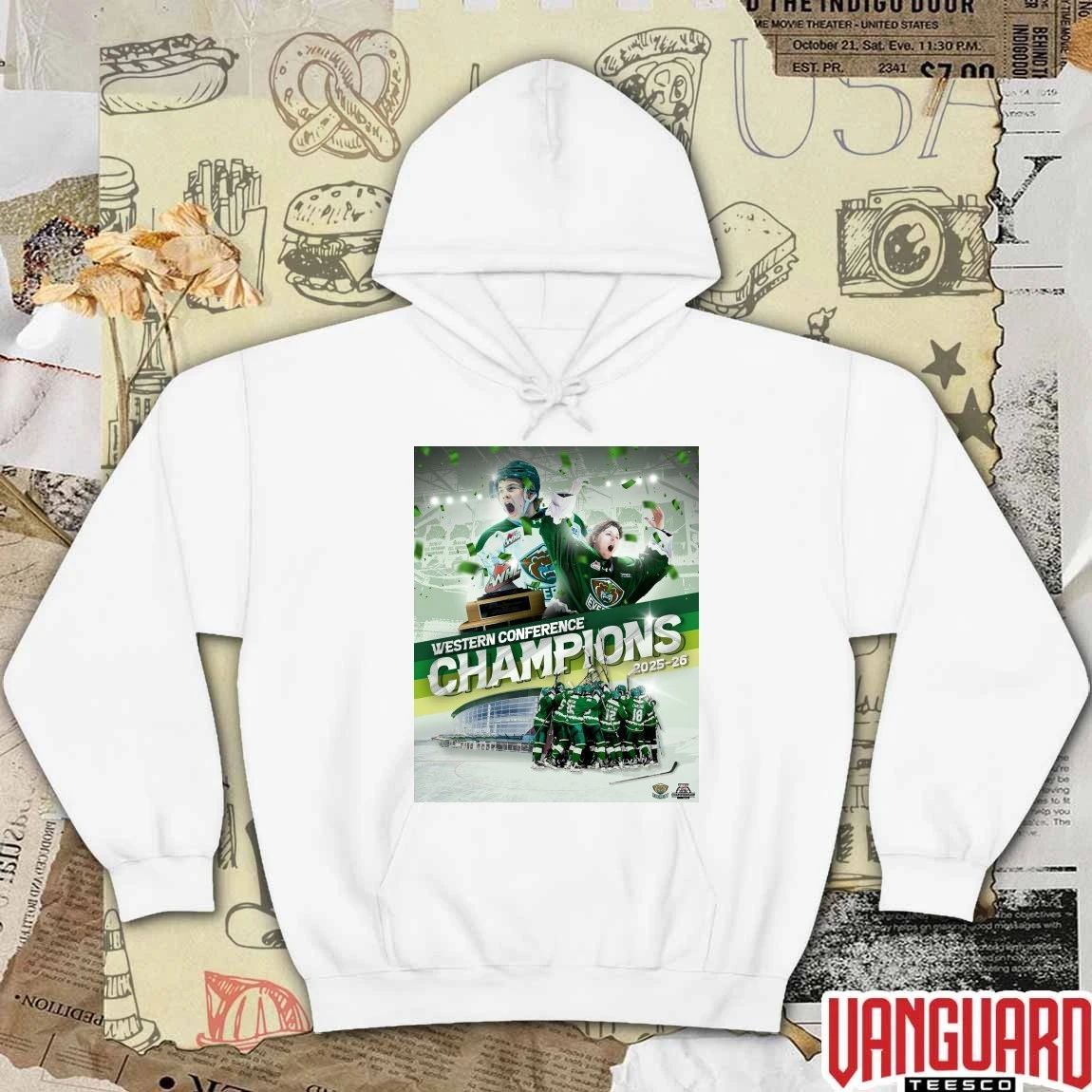Everett Silvertips 2026 Western Conference Champions 2025-26 Poster t-shirt