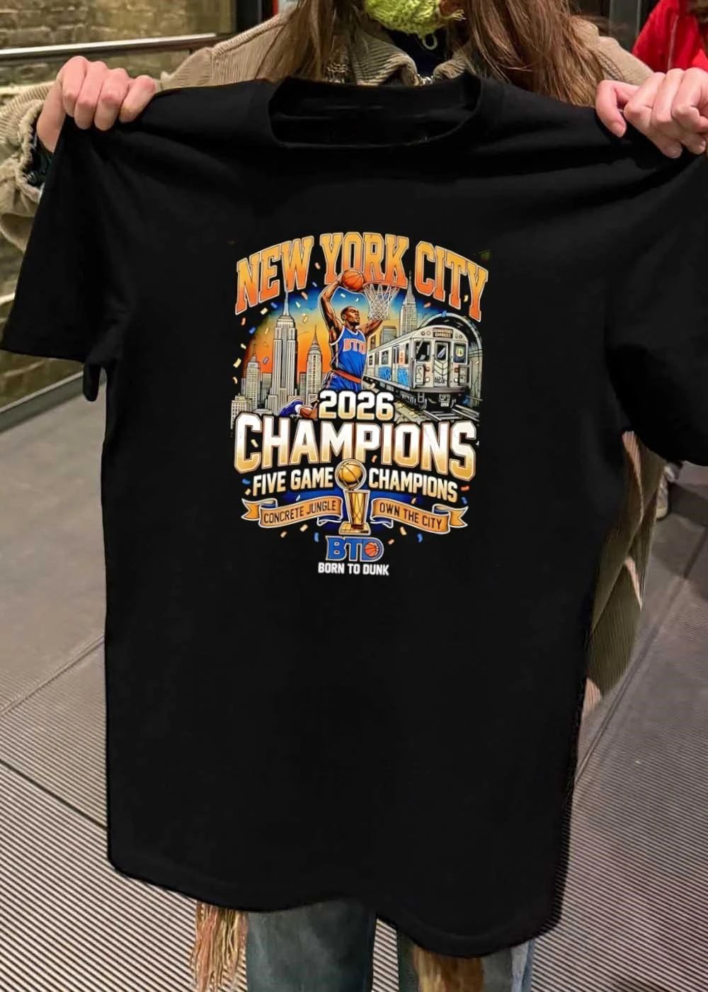 Born To Dunk New York City 2026 Champions Five Game Concrete Jungle Own BTD Shirt