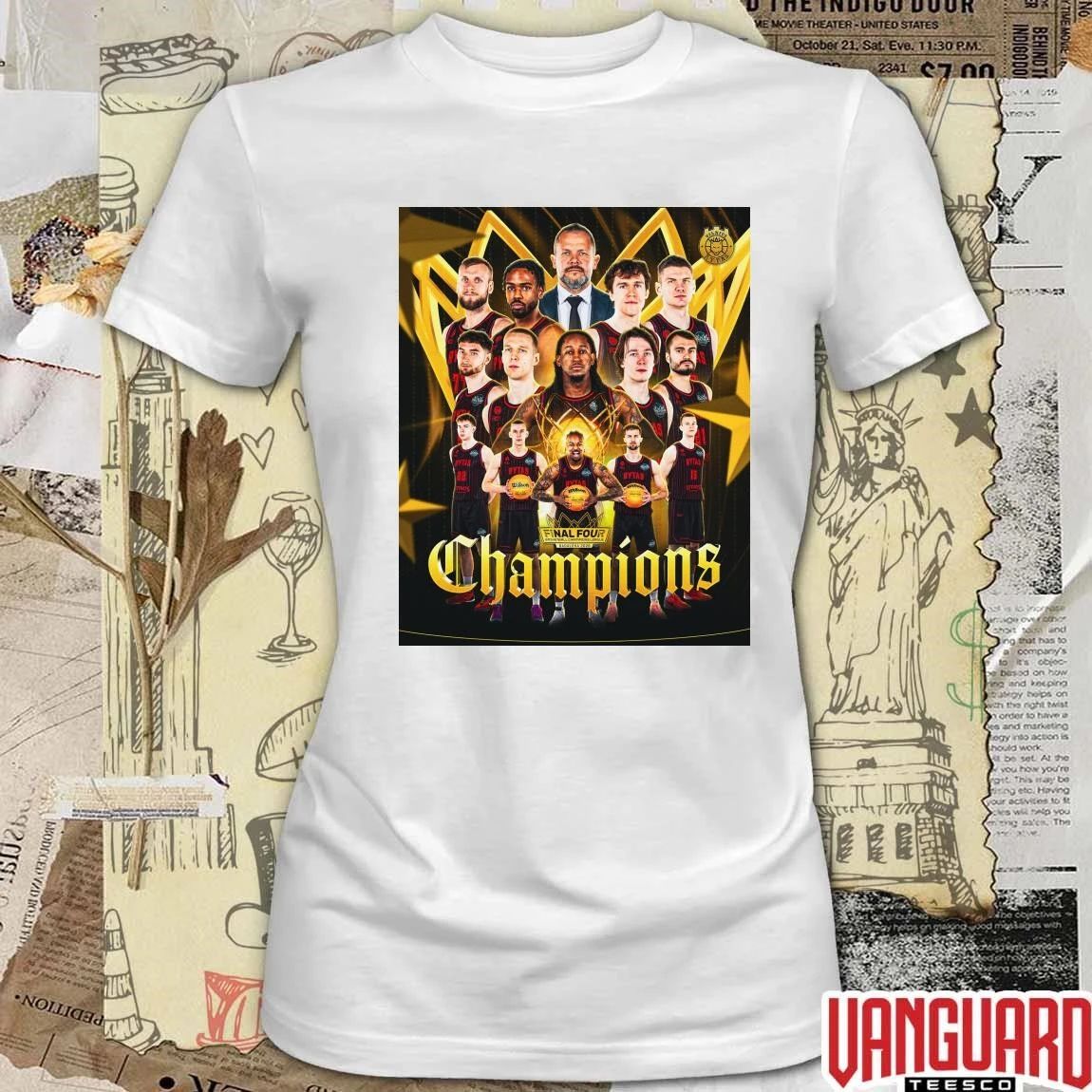 BC Rytas Vilnius 2026 Basketball Champions League Final Four held in Badalona Poster t-shirt