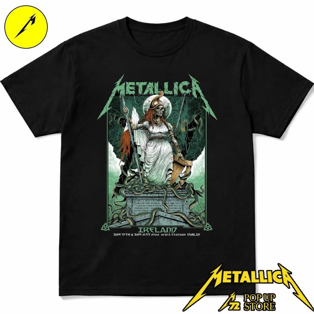 Metallica at Aviva Stadium in Dublin, Ireland, on June 19, 2026 Poster T-Shirt