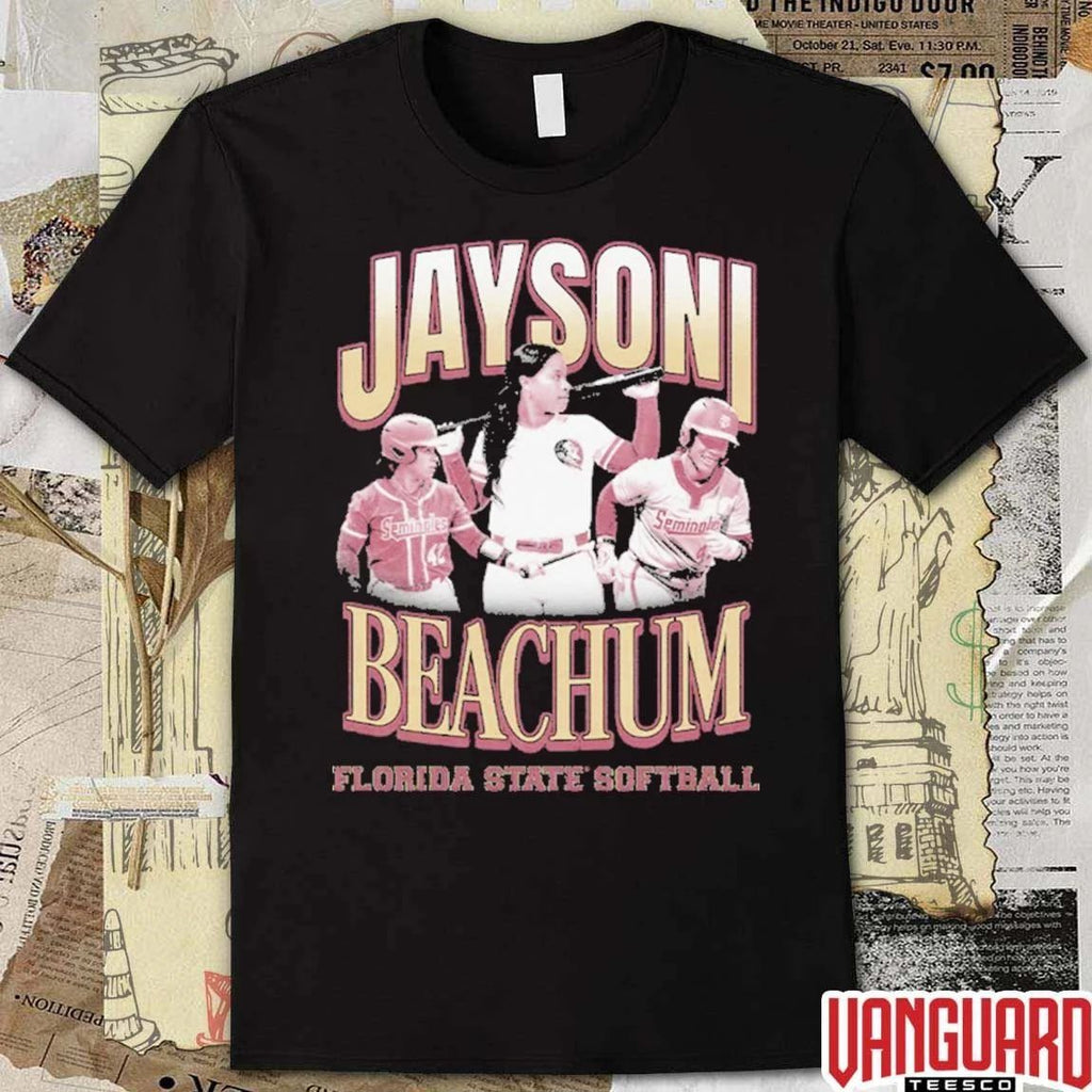 Jaysoni Beachum Florida State Seminoles Softball 90s Streetwear t-shirt