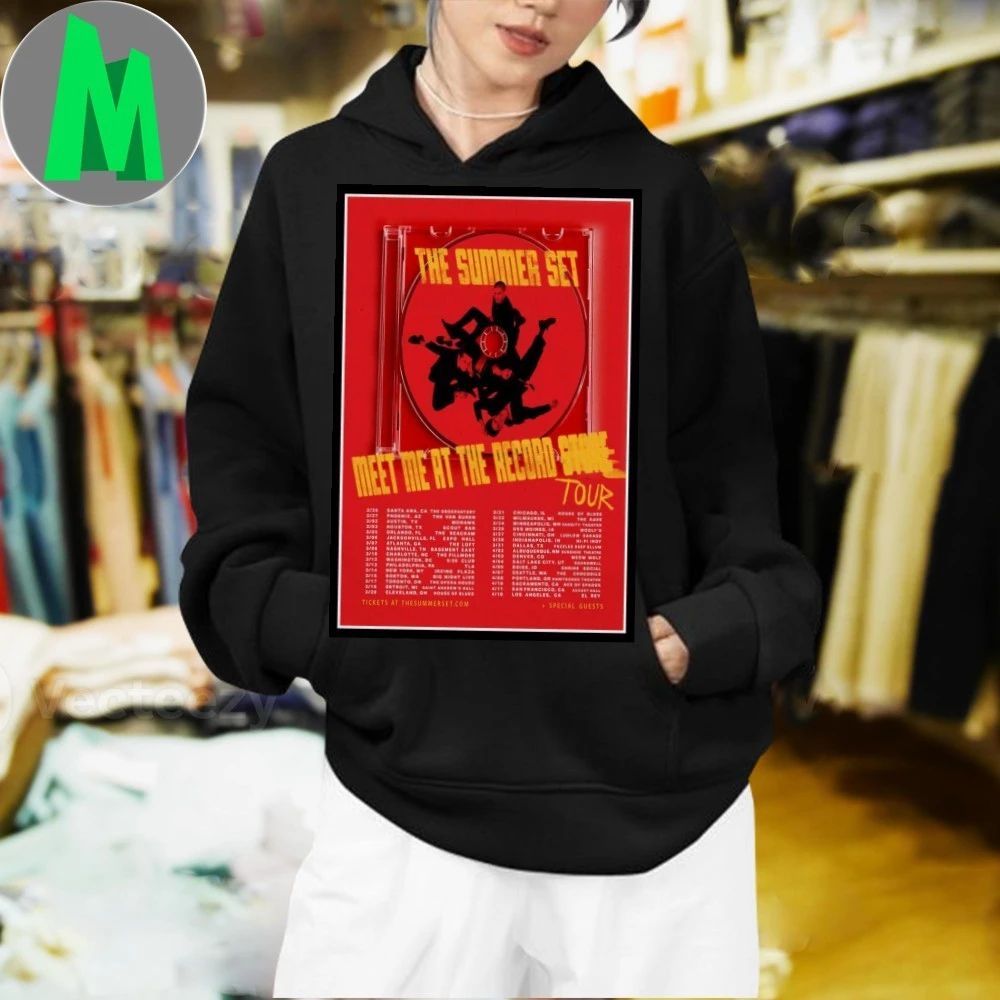The Summer Set Meet Me At The Record Tour 2026 Poster Shirt