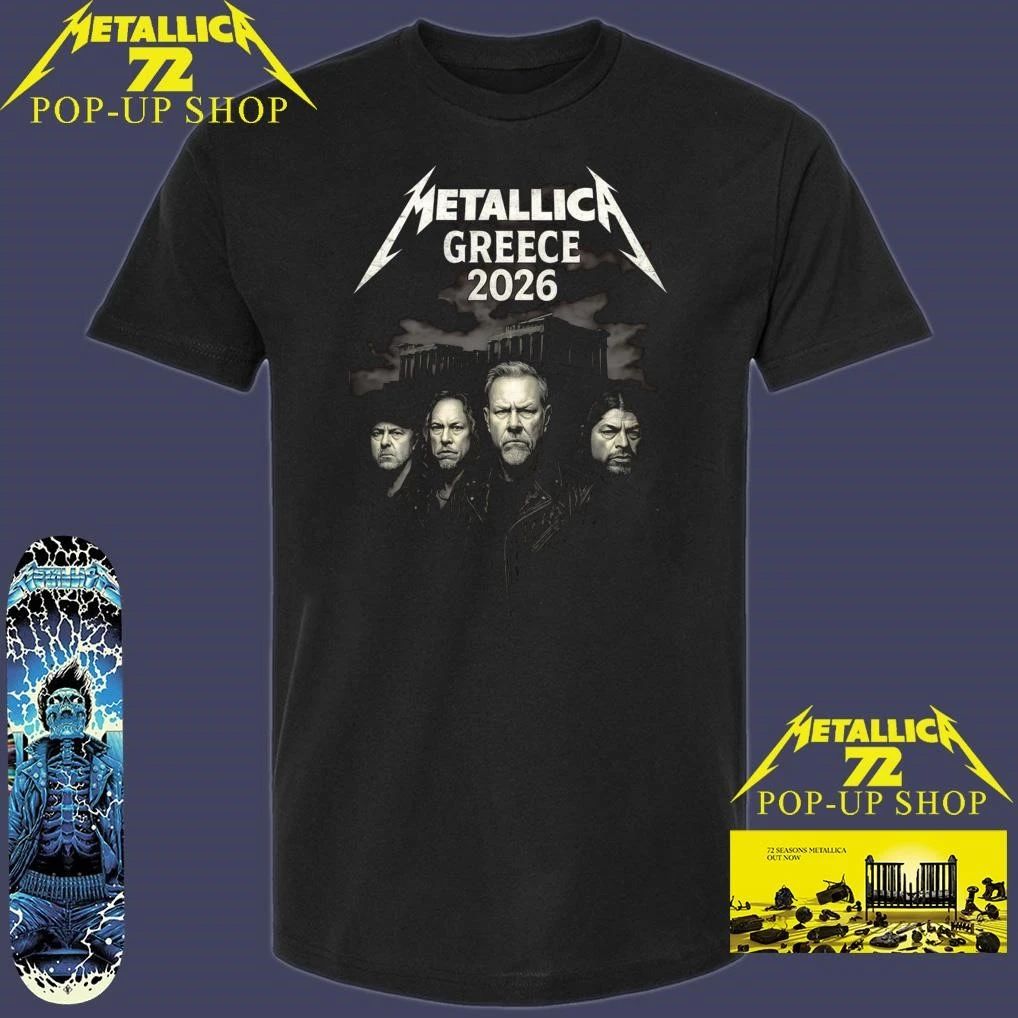 Metallica M72 Athens Greece 2026 Band Member T-Shirt