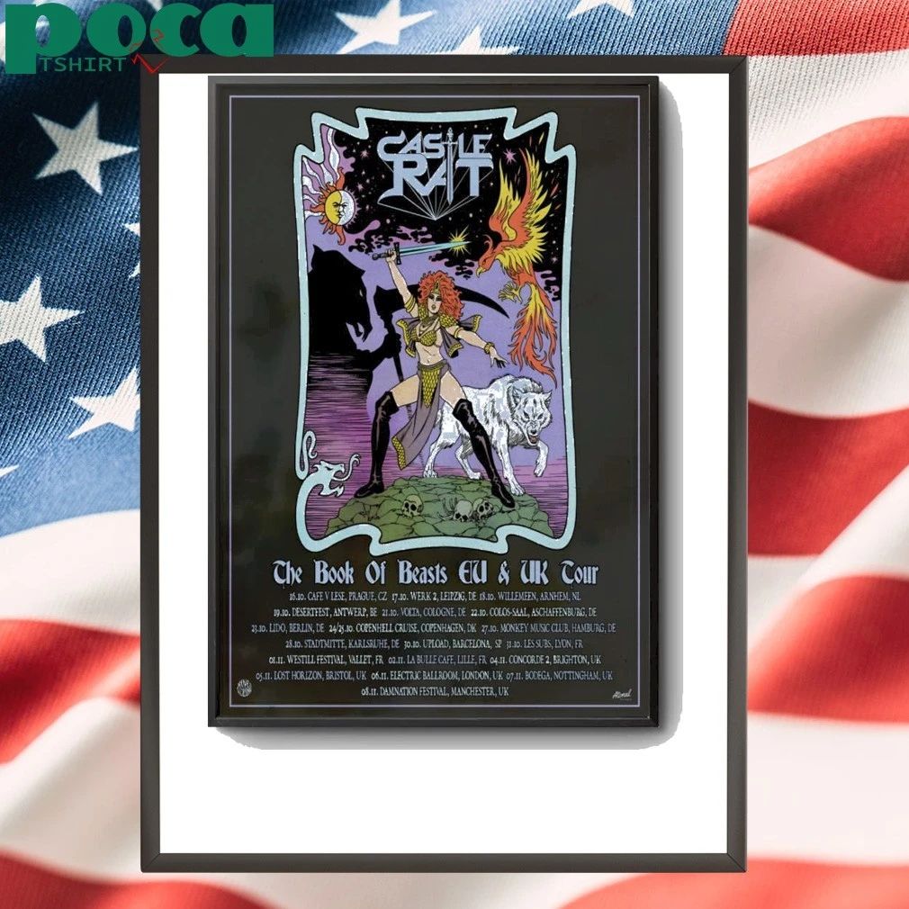 Castle Rat The Book Of Beasts EU-UK 2025 Event Poster shirt
