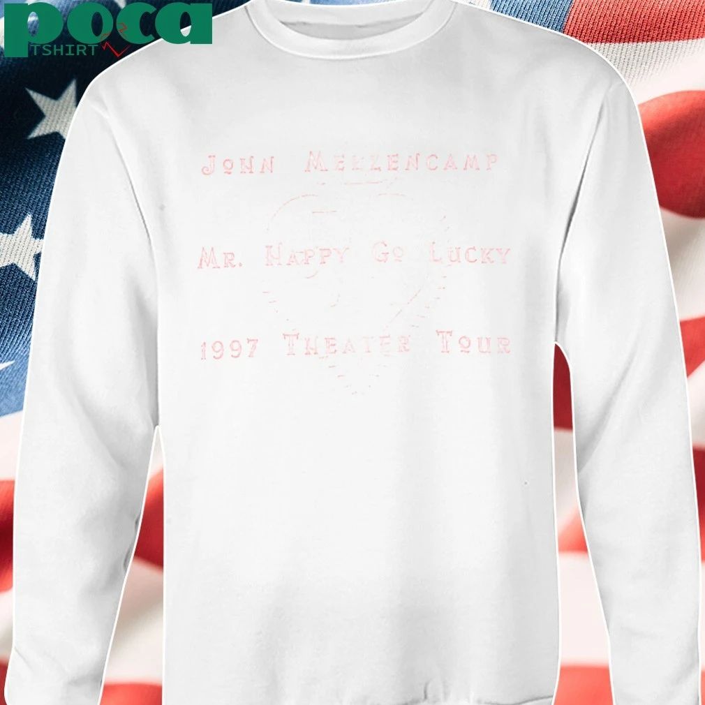 Vintage John Mellencamp Mr. Happy Go Lucky 1997 Theater Tour Shirt