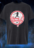 Benny Barrels Number 22 Baseball Player Swings Bat Roto Wear shirt