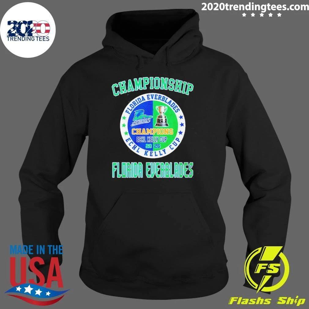 Florida Everblades 2026 Echl Kelly Cup Champions Logo Shirt