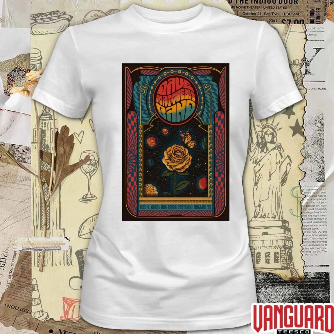 Dave Matthews Band May 9 2026 Dos Equis Pavilion in Dallas TX Poster t-shirt