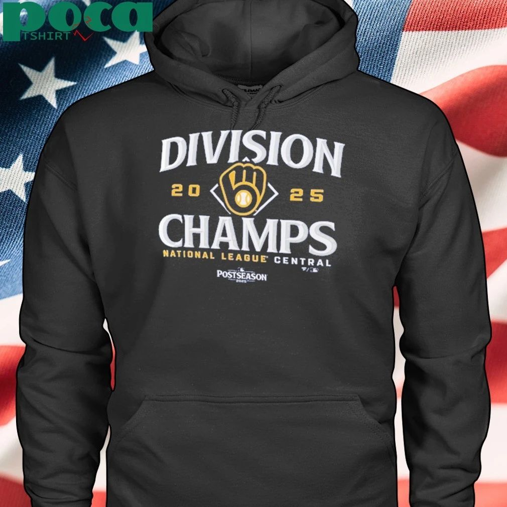 Milwaukee Brewers Women’s 2025 NL Central Division Champions Locker Room T-Shirt
