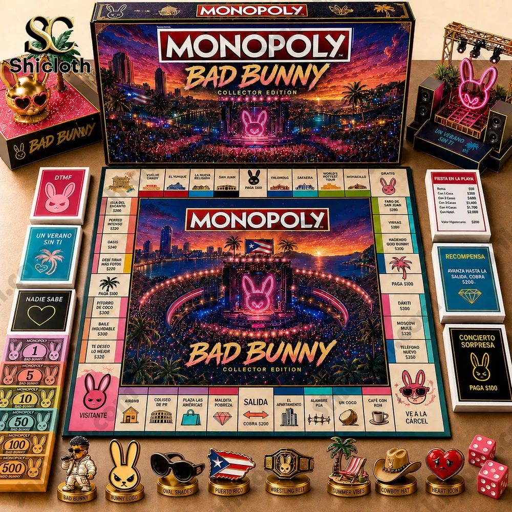 Bad Bunny Un Verano Sin Ti Collector Edition Monopoly Board Game