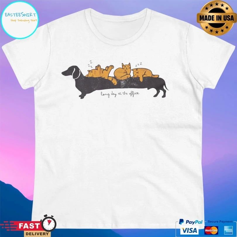 Long Day At The Office Cats T-shirt