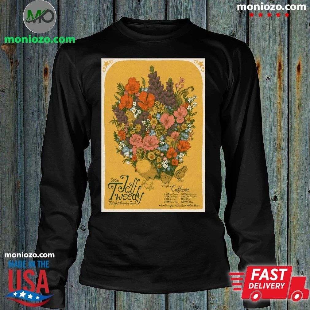 Jeff Tweedy Twilight Override 2026 Tour Poster T-Shirt