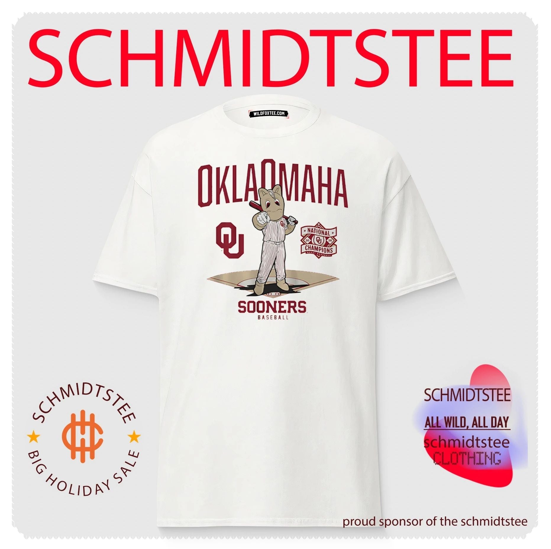 Oklahoma Sooners men’s baseball 2026 NCAA Baseball National Champions shirt