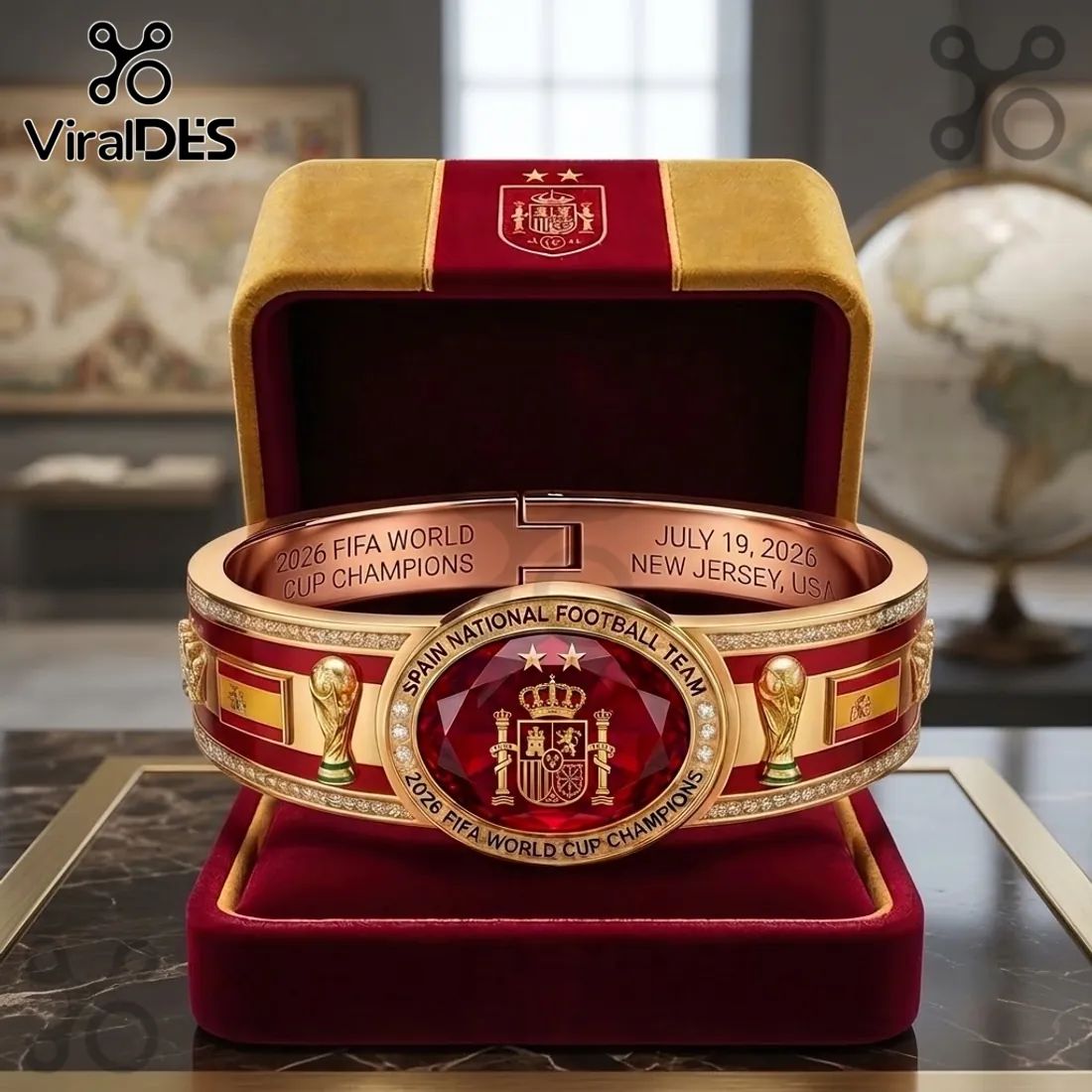 Spain 2026 World Cup Champion Bracelet
