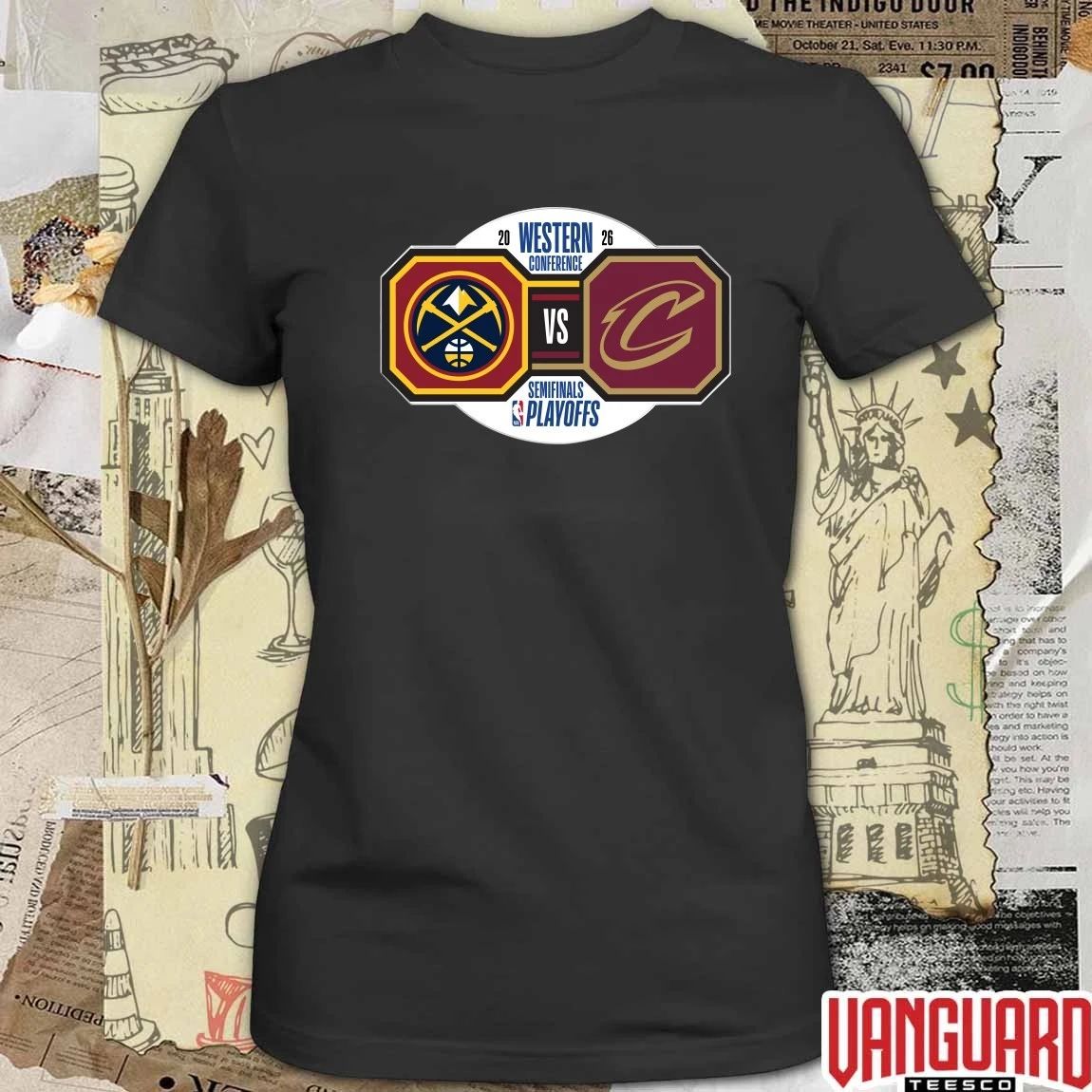 Funny Denver Nuggets vs Cleveland Cavaliers 2026 NBA Playoffs Western Conference Semifinals t-shirt