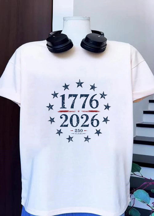 250 Years 1776 2026 Anniversary Commemorative Patriotic Americana T-Shirt