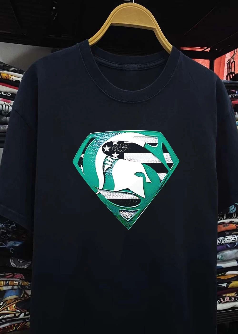 Michigan State Spartans Superman American shirt