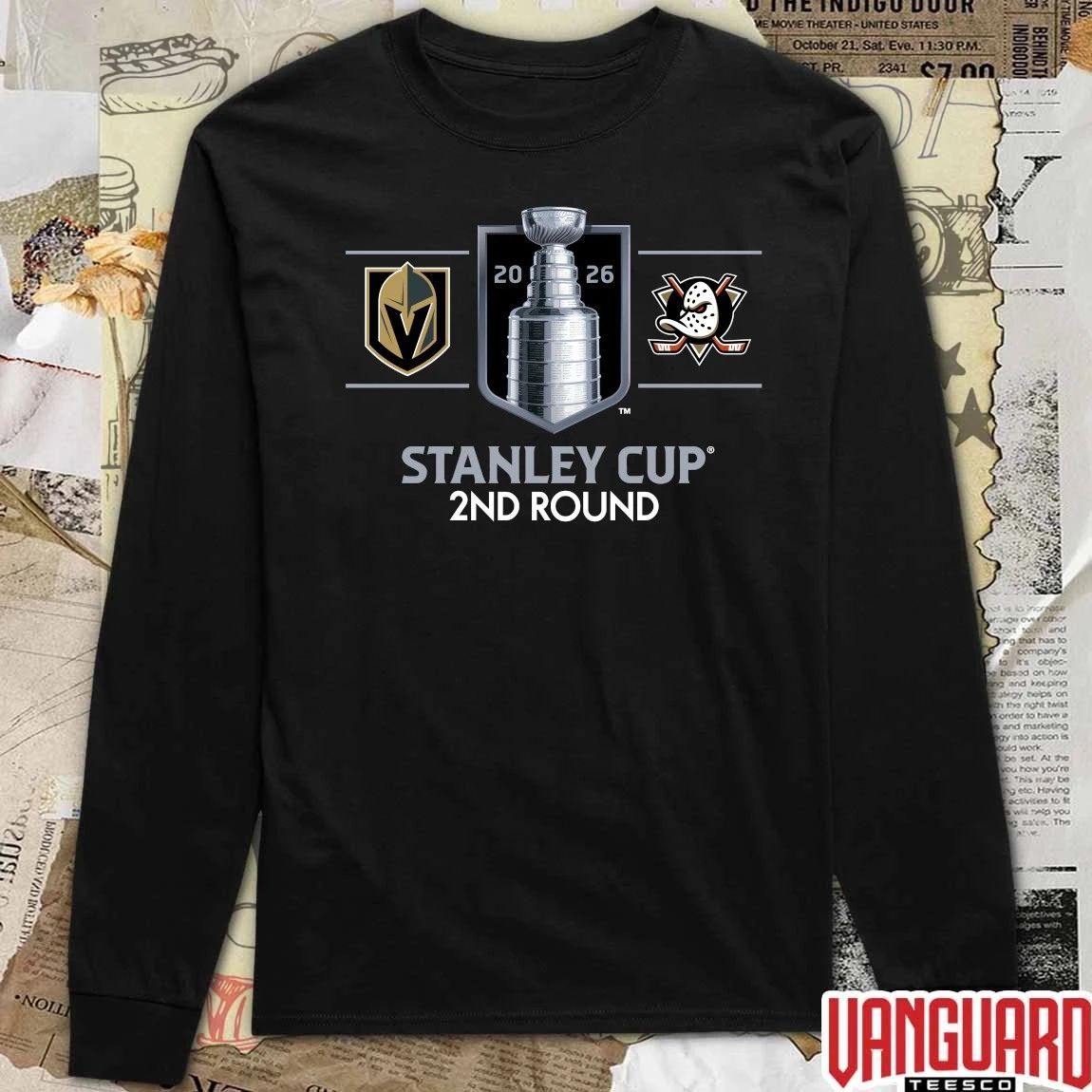Vegas Golden Knights vs Anaheim Ducks 2026 NHL Stanley Cup 2ND Round t-shirt