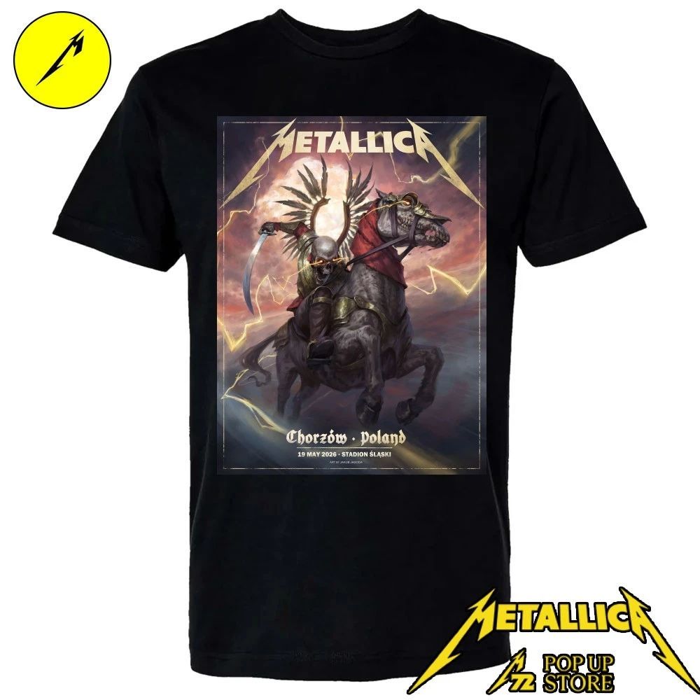 Metallica Stadion Slaski 2026 Chorzow May 19th Pop Up Unisex Shirt