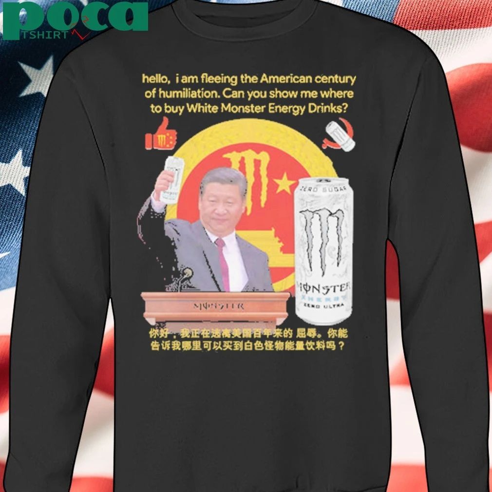 Hello, i am fleeing the American century of humiliation. Can you show me where to buy White Energy Drinks Shirt