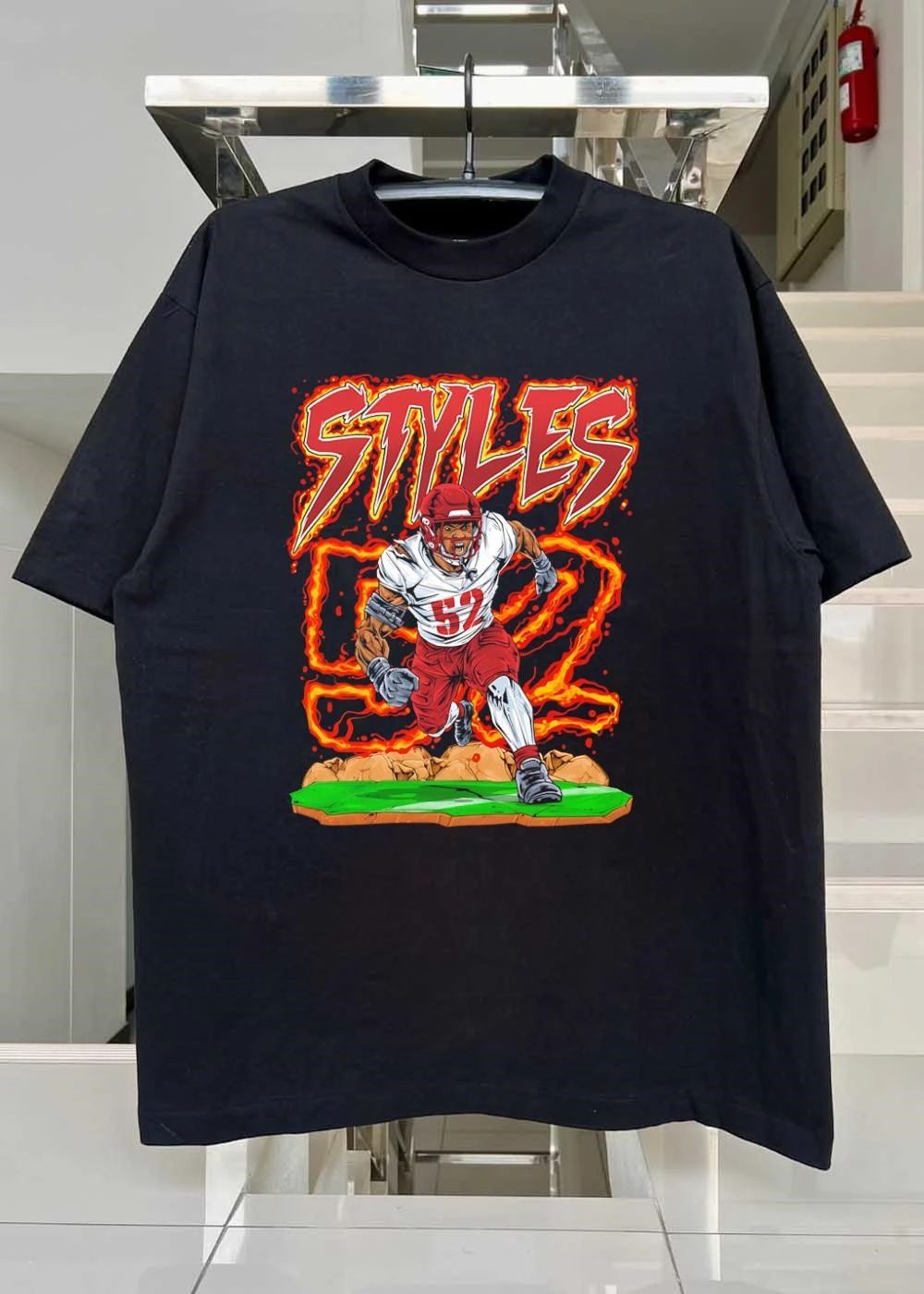 Styles Fifty Two Football Player shirt