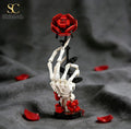 Gothic Skeleton Hand & Rose Brick Set