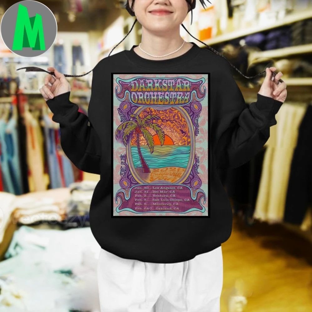 Original Dark Star Orchestra Tour 2026 California Poster T-Shirt