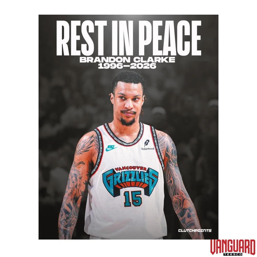 Rest In Peace Brandon Clarke 1996 – 2026 ClutchPoints Portrait – Poster