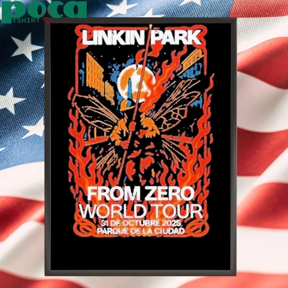 Linkin Park Buenos Aires Event Poster On October 31 2025 At Parque De La Ciudad From Zero World Tour 2025 shirt