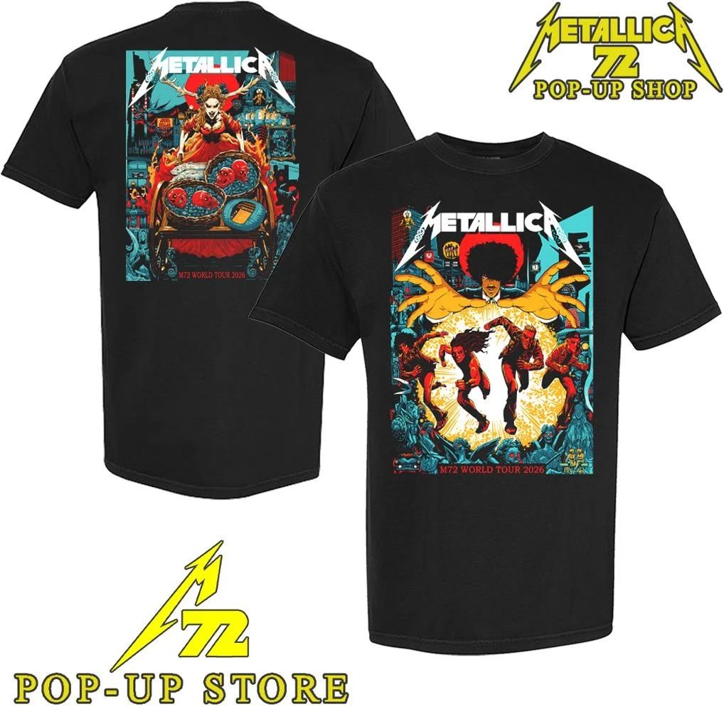 Metallica M72 Dublin Ireland June 19-21, 2026 Art By Mick Cassidy Two Night T-Shirt