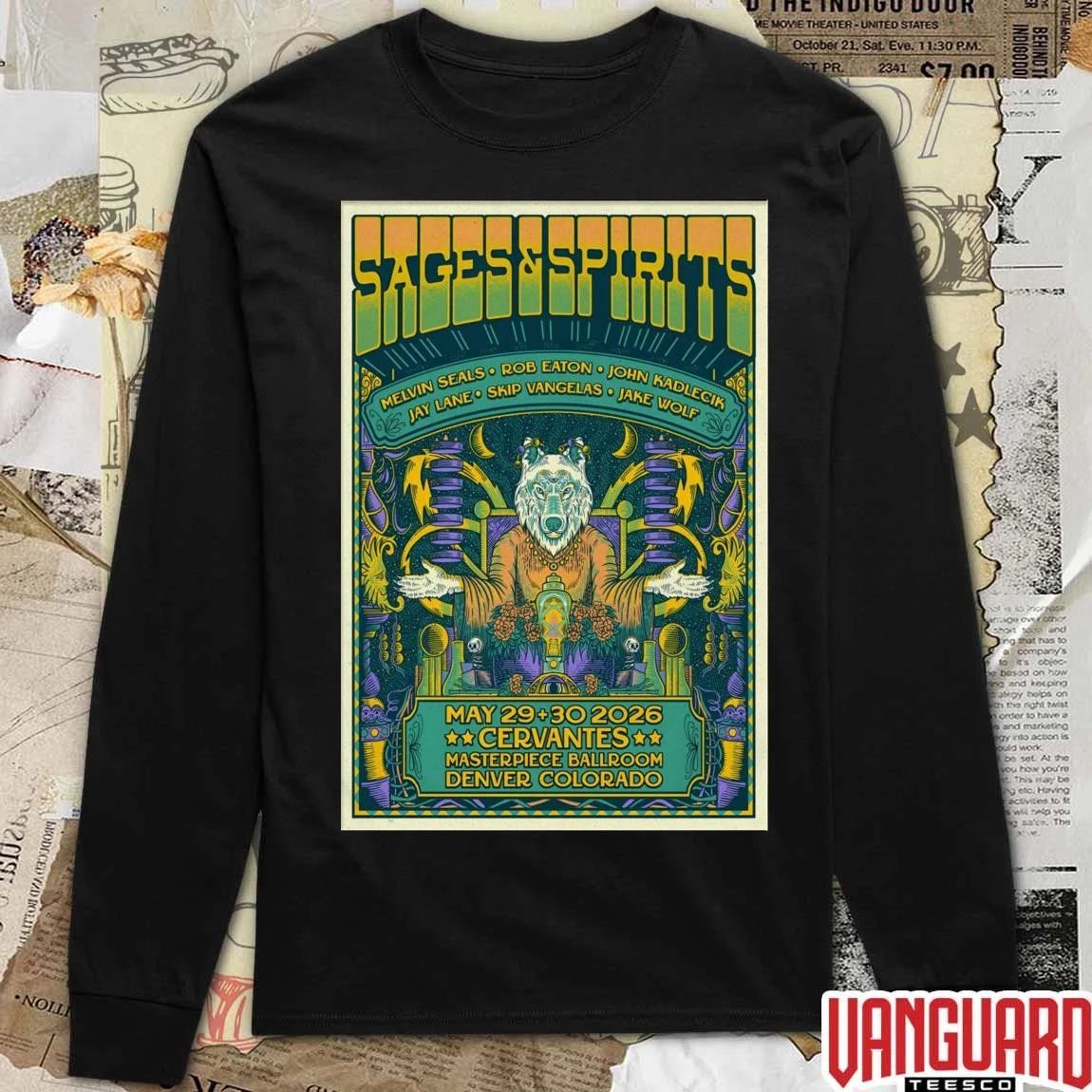 Sages And Spirits At Cervantes’ Masterpiece Ballroom On May 29-30 2026 Poster t-shirt