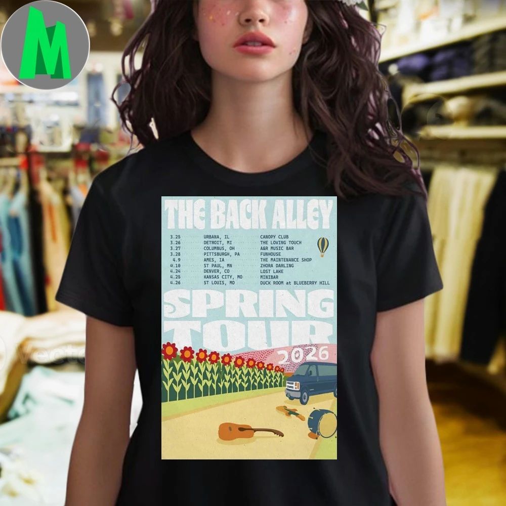 The Back Alley Spring Tour 2026 Poster Shirt