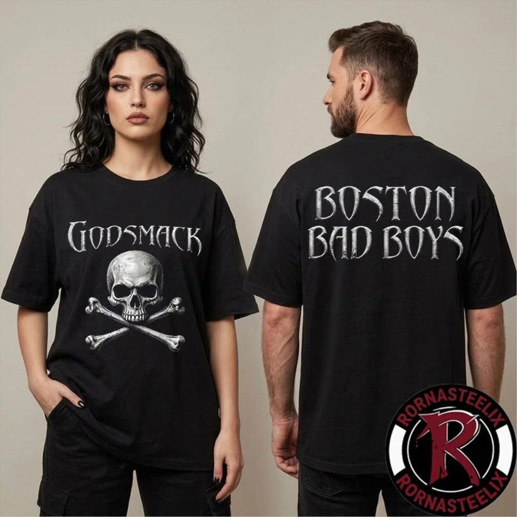 Godsmack The Rise Of Rock World Tour 2026 Boston Bad Boys Skull Shirt
