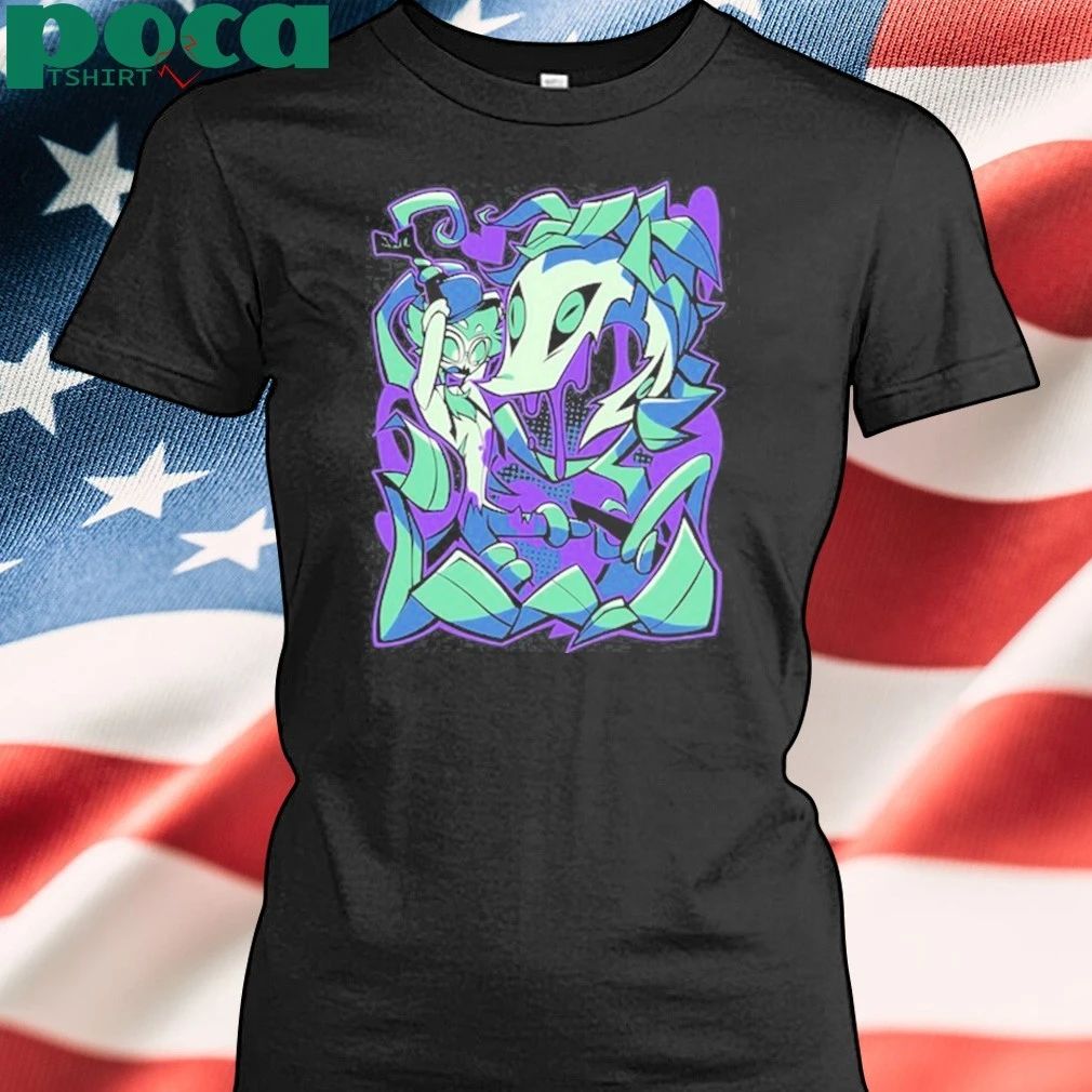 Helluva Boss Stolas Halloween Slasher Shark Robot Shirt