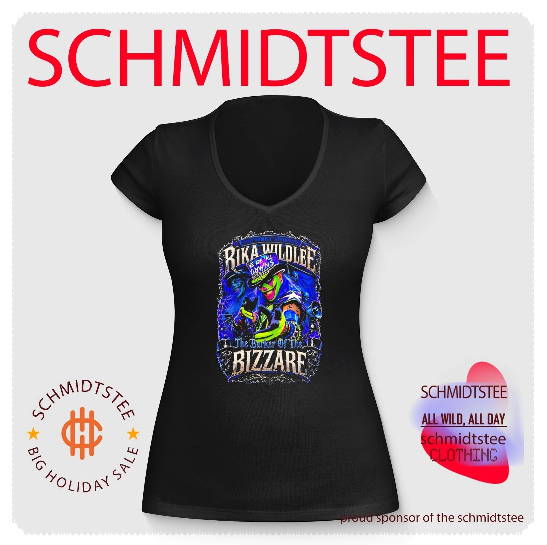 Rika Wildlee the barker of the Bizzare vintage shirt