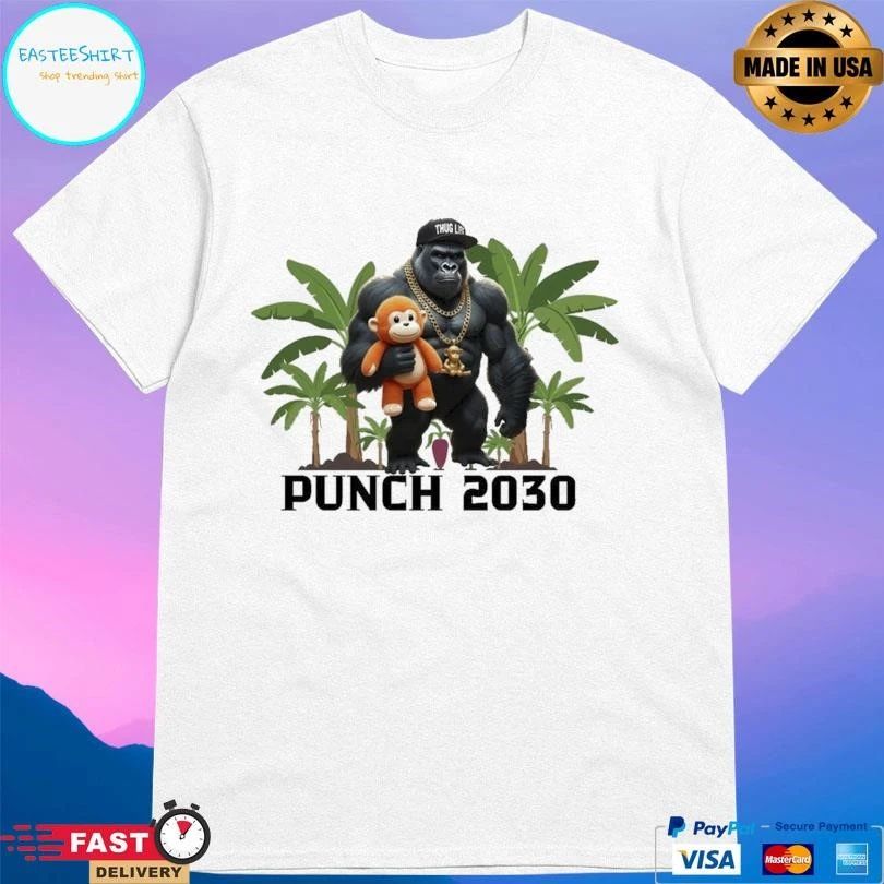 Monkey Punch 2030 Viral Monkey Lovers Graphic 2026 T-shirts