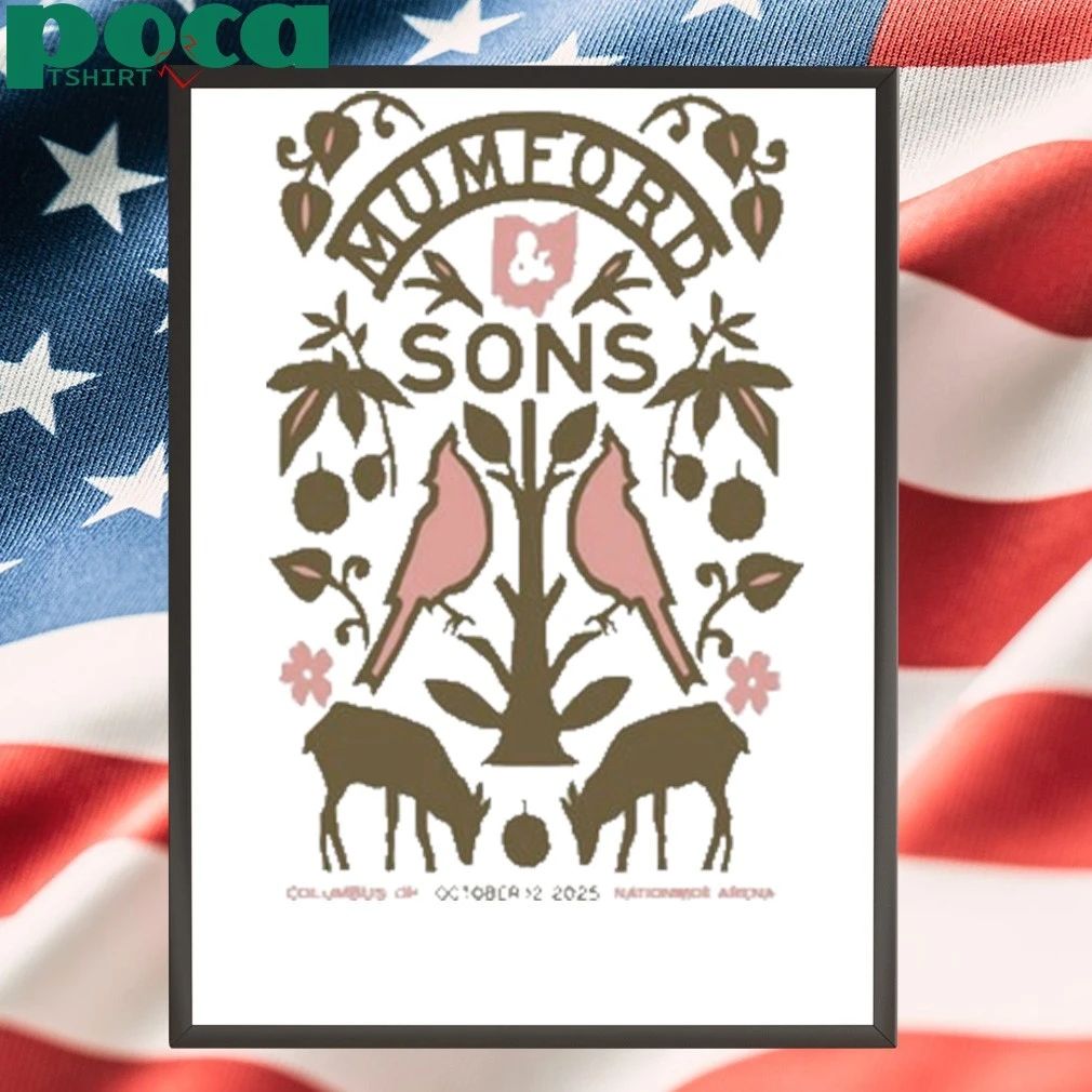 Mumford & Sons Tour Nationwide Arena, Columbus, OH October 12, 2025 shirt