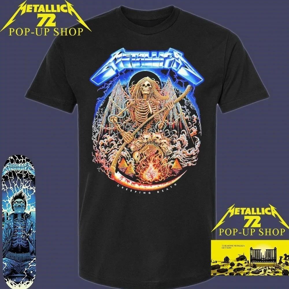 Metallica M72 World Tour Creeping Death Poster Pop-Up Shop T-Shirt