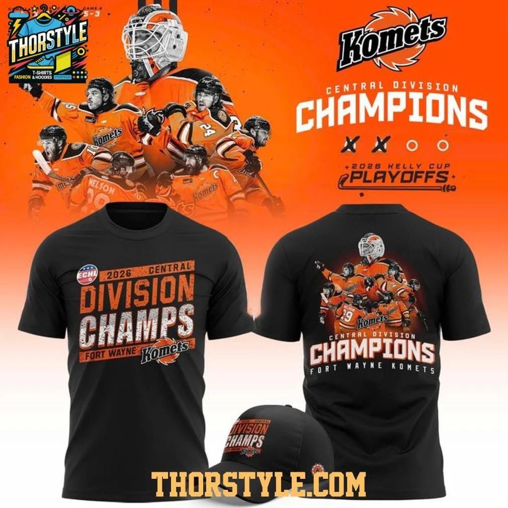 Fort Wayne Komets Central Division Champions 2026 Celebrate Shirt