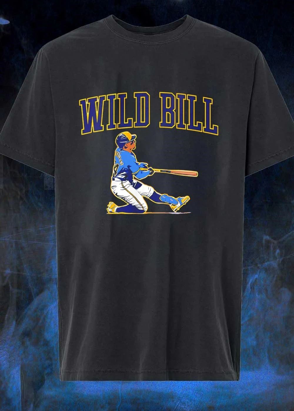 Wild Bill Herrera Baseball Swing Milwaukee Brewers T-Shirt